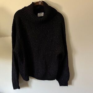 Old Navy Women's Black Cowl Neck Sweater